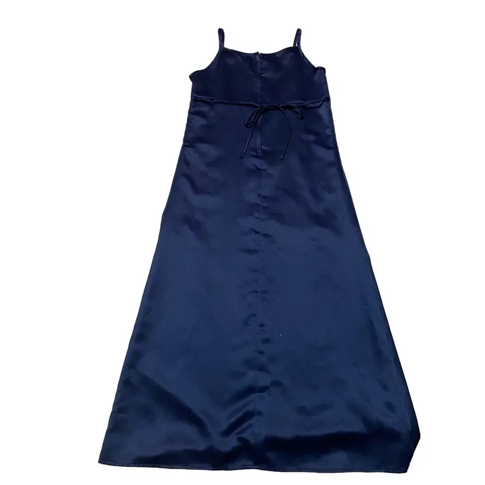 Amy Byer Girls Navy Blue Slip Dress Jacket Two Piece Cocktail Evening Set 16